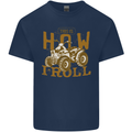 Quad Bike How I Roll Mens Cotton T-Shirt Tee Top Navy Blue