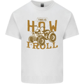 Quad Bike How I Roll Mens Cotton T-Shirt Tee Top White