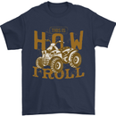 Quad Bike How I Roll Mens T-Shirt 100% Cotton Navy Blue