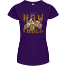 Quad Bike How I Roll Womens Petite Cut T-Shirt Purple