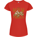 Quad Bike How I Roll Womens Petite Cut T-Shirt Red