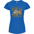 Quad Bike How I Roll Womens Petite Cut T-Shirt Royal Blue