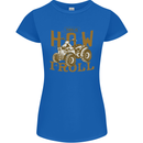 Quad Bike How I Roll Womens Petite Cut T-Shirt Royal Blue