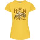 Quad Bike How I Roll Womens Petite Cut T-Shirt Yellow