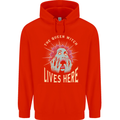 Queen Witch Funny Halloween Wife Girlfriend Childrens Kids Hoodie Bright Red