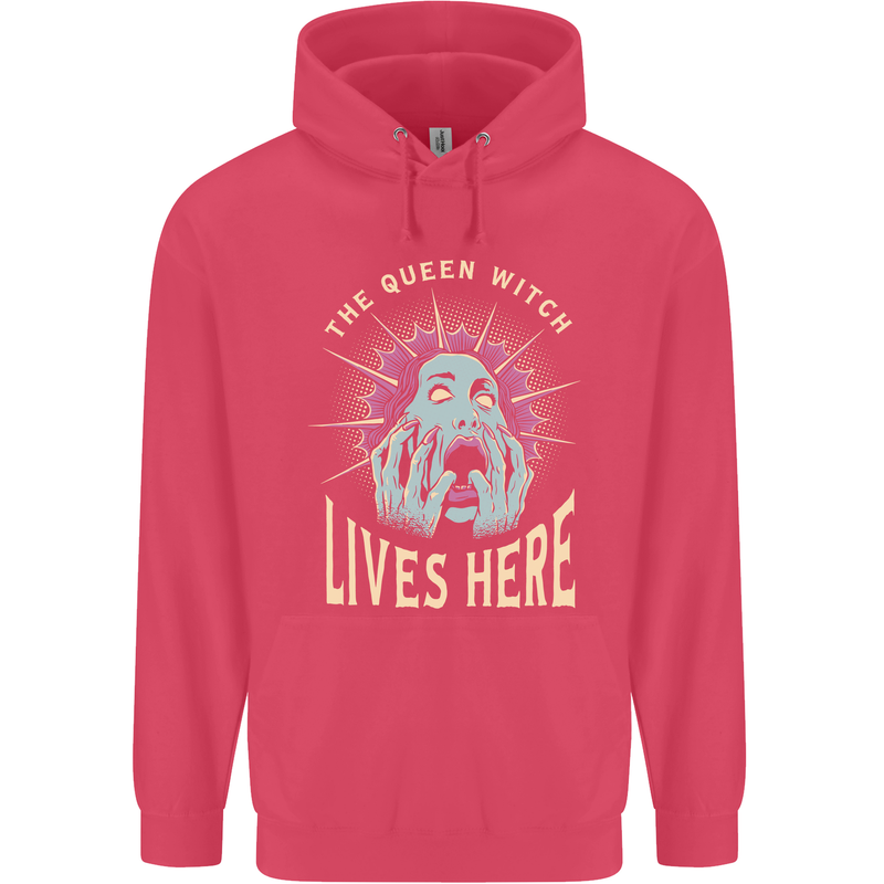 Queen Witch Funny Halloween Wife Girlfriend Childrens Kids Hoodie Heliconia