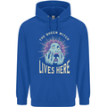 Queen Witch Funny Halloween Wife Girlfriend Childrens Kids Hoodie Royal Blue