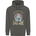 Queen Witch Funny Halloween Wife Girlfriend Childrens Kids Hoodie Storm Grey