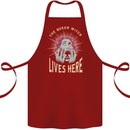 Queen Witch Funny Halloween Wife Girlfriend Cotton Apron 100% Organic Maroon