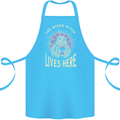 Queen Witch Funny Halloween Wife Girlfriend Cotton Apron 100% Organic Turquoise