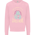 Queen Witch Funny Halloween Wife Girlfriend Kids Sweatshirt Jumper Light Pink