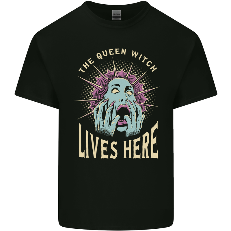 Queen Witch Funny Halloween Wife Girlfriend Kids T-Shirt Childrens Black
