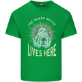 Queen Witch Funny Halloween Wife Girlfriend Kids T-Shirt Childrens Irish Green