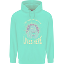Queen Witch Funny Halloween Wife Girlfriend Mens 80% Cotton Hoodie Peppermint