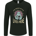 Queen Witch Funny Halloween Wife Girlfriend Mens Long Sleeve T-Shirt Black