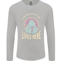 Queen Witch Funny Halloween Wife Girlfriend Mens Long Sleeve T-Shirt Sports Grey
