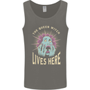 Queen Witch Funny Halloween Wife Girlfriend Mens Vest Tank Top Charcoal