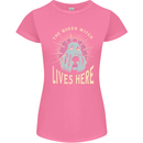 Queen Witch Funny Halloween Wife Girlfriend Womens Petite Cut T-Shirt Azalea