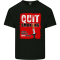 Quit Smoking Before Your Life Quits on You Kids T-Shirt Childrens Black