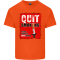 Quit Smoking Before Your Life Quits on You Kids T-Shirt Childrens Orange
