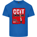 Quit Smoking Before Your Life Quits on You Kids T-Shirt Childrens Royal Blue