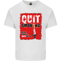 Quit Smoking Before Your Life Quits on You Kids T-Shirt Childrens White