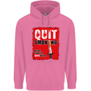 Quit Smoking Before Your Life Quits on You Mens 80% Cotton Hoodie Azelea
