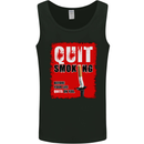 Quit Smoking Before Your Life Quits on You Mens Vest Tank Top Black