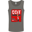 Quit Smoking Before Your Life Quits on You Mens Vest Tank Top Charcoal