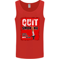 Quit Smoking Before Your Life Quits on You Mens Vest Tank Top Red