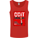 Quit Smoking Before Your Life Quits on You Mens Vest Tank Top Red