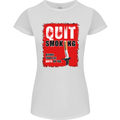 Quit Smoking Before Your Life Quits on You Womens Petite Cut T-Shirt White