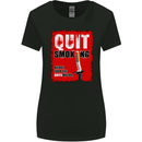 Quit Smoking Before Your Life Quits on You Womens Wider Cut T-Shirt Black