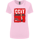 Quit Smoking Before Your Life Quits on You Womens Wider Cut T-Shirt Light Pink