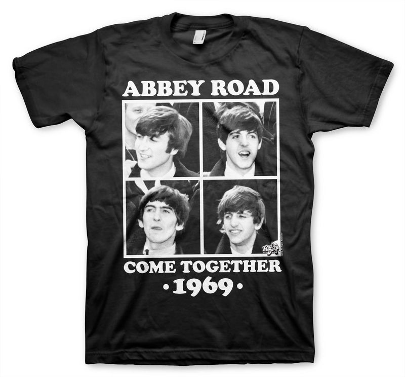 The beatles abbey road come together mens black music t-shirt album tee 1969 iconic 