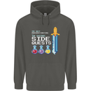 RPG Gaming I'm Doing Side Quests Gamer Childrens Kids Hoodie Storm Grey