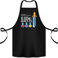 RPG Gaming I'm Doing Side Quests Gamer Cotton Apron 100% Organic Black