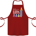 RPG Gaming I'm Doing Side Quests Gamer Cotton Apron 100% Organic Maroon