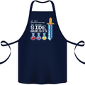 RPG Gaming I'm Doing Side Quests Gamer Cotton Apron 100% Organic Navy Blue