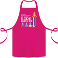 RPG Gaming I'm Doing Side Quests Gamer Cotton Apron 100% Organic Pink