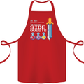 RPG Gaming I'm Doing Side Quests Gamer Cotton Apron 100% Organic Red