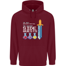 RPG Gaming I'm Doing Side Quests Gamer Mens 80% Cotton Hoodie Maroon