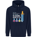 RPG Gaming I'm Doing Side Quests Gamer Mens 80% Cotton Hoodie Navy Blue