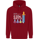 RPG Gaming I'm Doing Side Quests Gamer Mens 80% Cotton Hoodie Red