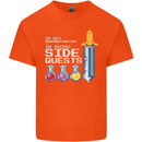 RPG Gaming I'm Doing Side Quests Gamer Mens Cotton T-Shirt Tee Top Orange