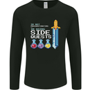 RPG Gaming I'm Doing Side Quests Gamer Mens Long Sleeve T-Shirt Black