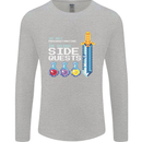 RPG Gaming I'm Doing Side Quests Gamer Mens Long Sleeve T-Shirt Sports Grey