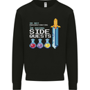 RPG Gaming I'm Doing Side Quests Gamer Mens Sweatshirt Jumper Black