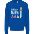RPG Gaming I'm Doing Side Quests Gamer Mens Sweatshirt Jumper Royal Blue