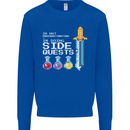 RPG Gaming I'm Doing Side Quests Gamer Mens Sweatshirt Jumper Royal Blue